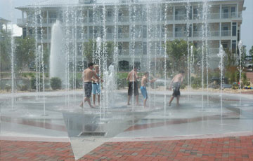 Sunset Island Interactive Fountains
